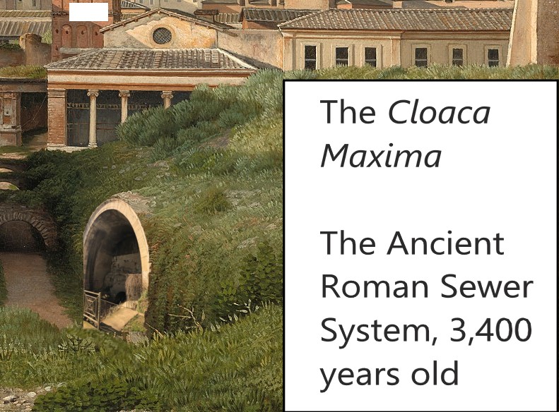 The Cloca Maxima old structure in Rome, 3,400 years old!